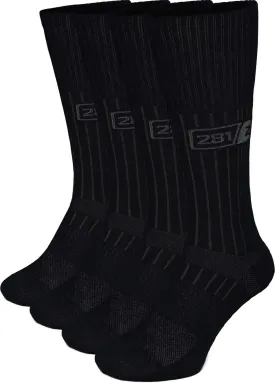 281Z Military Boot Socks - Tactical Trekking Hiking - Outdoor Athletic Sport (Black)