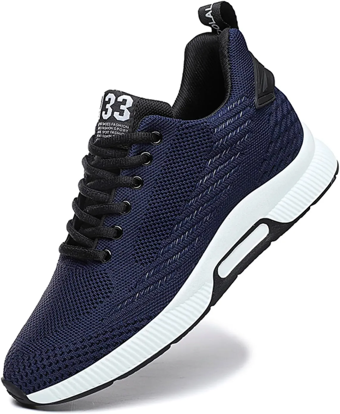 6cm Men's Elevator Shoes Men's Casual Mesh Trainers Lightweight Breathable Lace Up Sports Shoes with Hidden Lift Heel for Men Big Sneaker Slippers Men