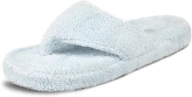 Acorn Women's Spa Thong Slippers with Cloud Contour Comfort - Arch Support and Plush Fluffy Terry Lining, Perfect for Beach, Camping, Poolside, or Bathroom Wear