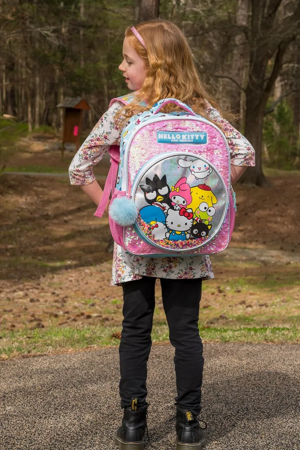 AI ACCESSORY INNOVATIONS Hello Kitty & Friends Girls Backpack, Sanrio Kawaii Book Bag, Flip Sequin 16?? School Bag