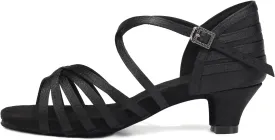 AOQUNFS Girls Latin Dance Shoes Low Heels Tango Salsa Ballroom Practice Performance Dancing Shoes