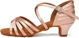 AOQUNFS Girls Latin Dance Shoes Low Heels Tango Salsa Ballroom Practice Performance Dancing Shoes