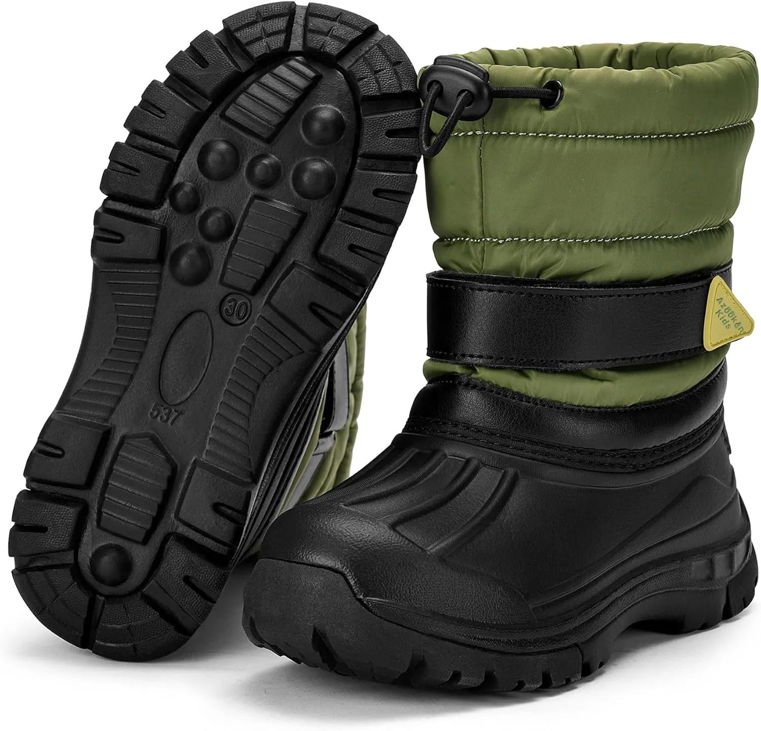 Azooken Kid's Snow Boots Winter Waterproof Slip Resistant Cold Weather Shoes(Little Kid/Big Kid)