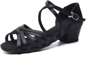 Ballroom Dance Shoes Latin Wedding Party Performance Sandals for Girls