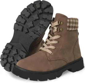CHINMOON Women's Waterproof Backpacking Boots Non Slip Ankle Hiking Casual Shoes