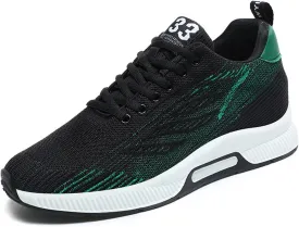 Couple Men's Elevator Shoes Men's Casual Mesh Trainers Lightweight Breathable Lace Up Sports Shoes with Hidden Lift Heel for Men 10 Cm Mens Club C 85 Fashion Sneaker