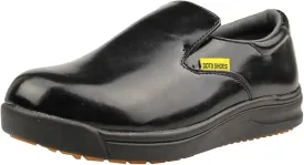 DDTX Slip Oil Resistant Slip-on Mens Work Shoes Black/White
