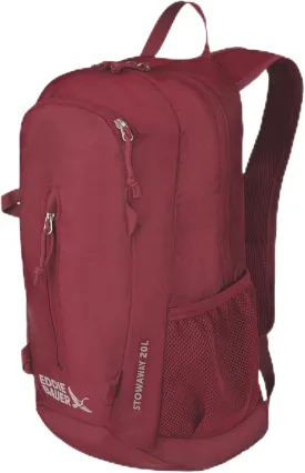 Eddie Bauer Stowaway Packable Backpack-Made from Ripstop Polyester, Black Cherry, 20L