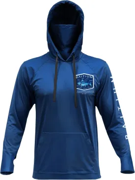 Fishing Shirts for Men,UPF50 Hooded Long Sleeve with Gaiter, Sun Protection Dry Fit Apparel, Face Mask, Fishing Clothes