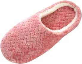 Gibobby Fuzzy Slippers fpr Women Comfy Fleece House Slippers with Memory Foam Slip-on House Shoes for Indoor Outdoor