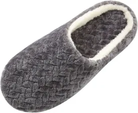 Gibobby Fuzzy Slippers fpr Women Comfy Fleece House Slippers with Memory Foam Slip-on House Shoes for Indoor Outdoor