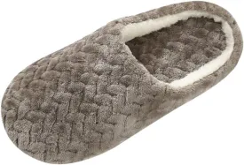 Gibobby Fuzzy Slippers fpr Women Comfy Fleece House Slippers with Memory Foam Slip-on House Shoes for Indoor Outdoor