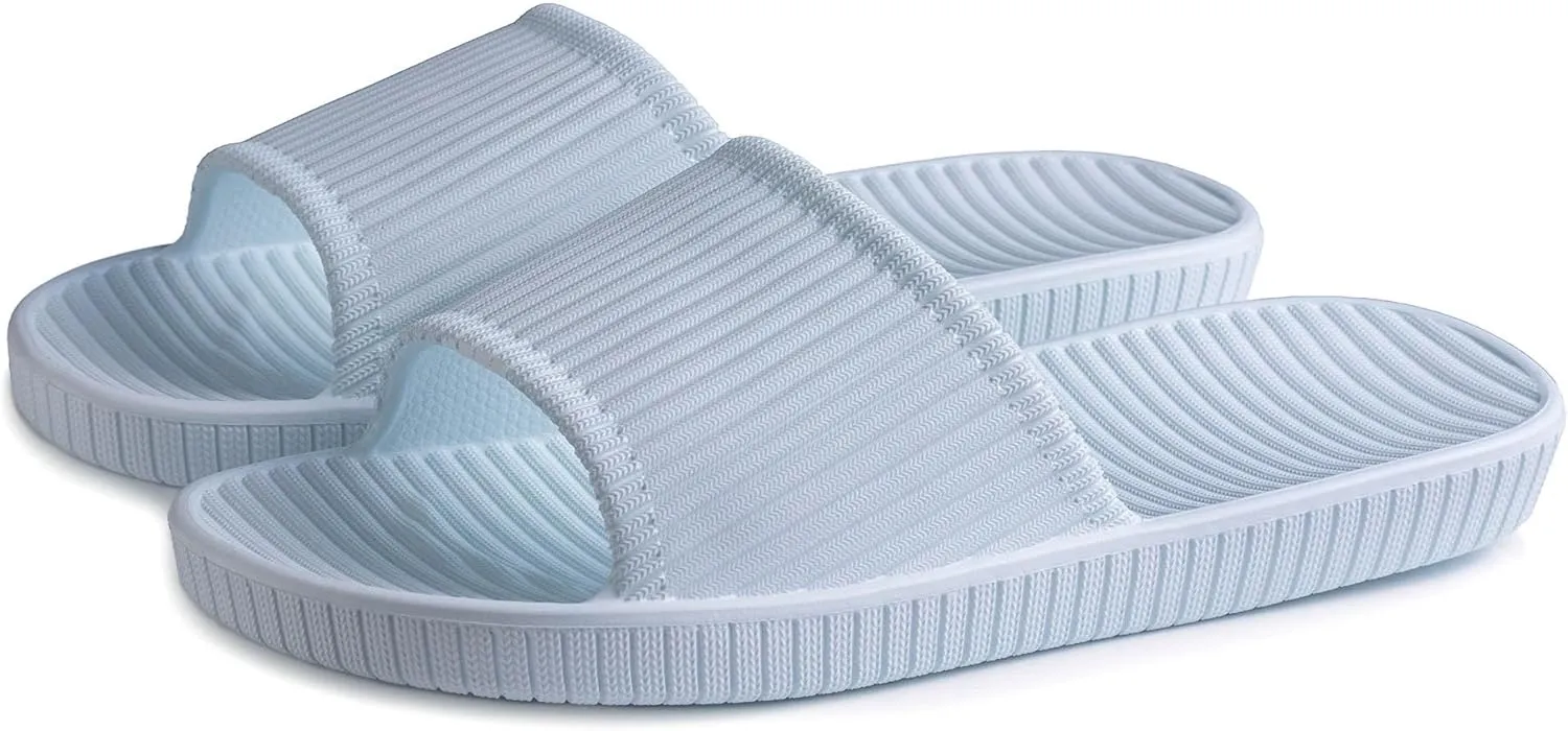 Happy Lily Shower Shoes, Women & Men??s Shower Slippers, Slides Sandals Pool Slides House Slippers Non-Slip Indoor Bathroom Shoes Beach Sandals