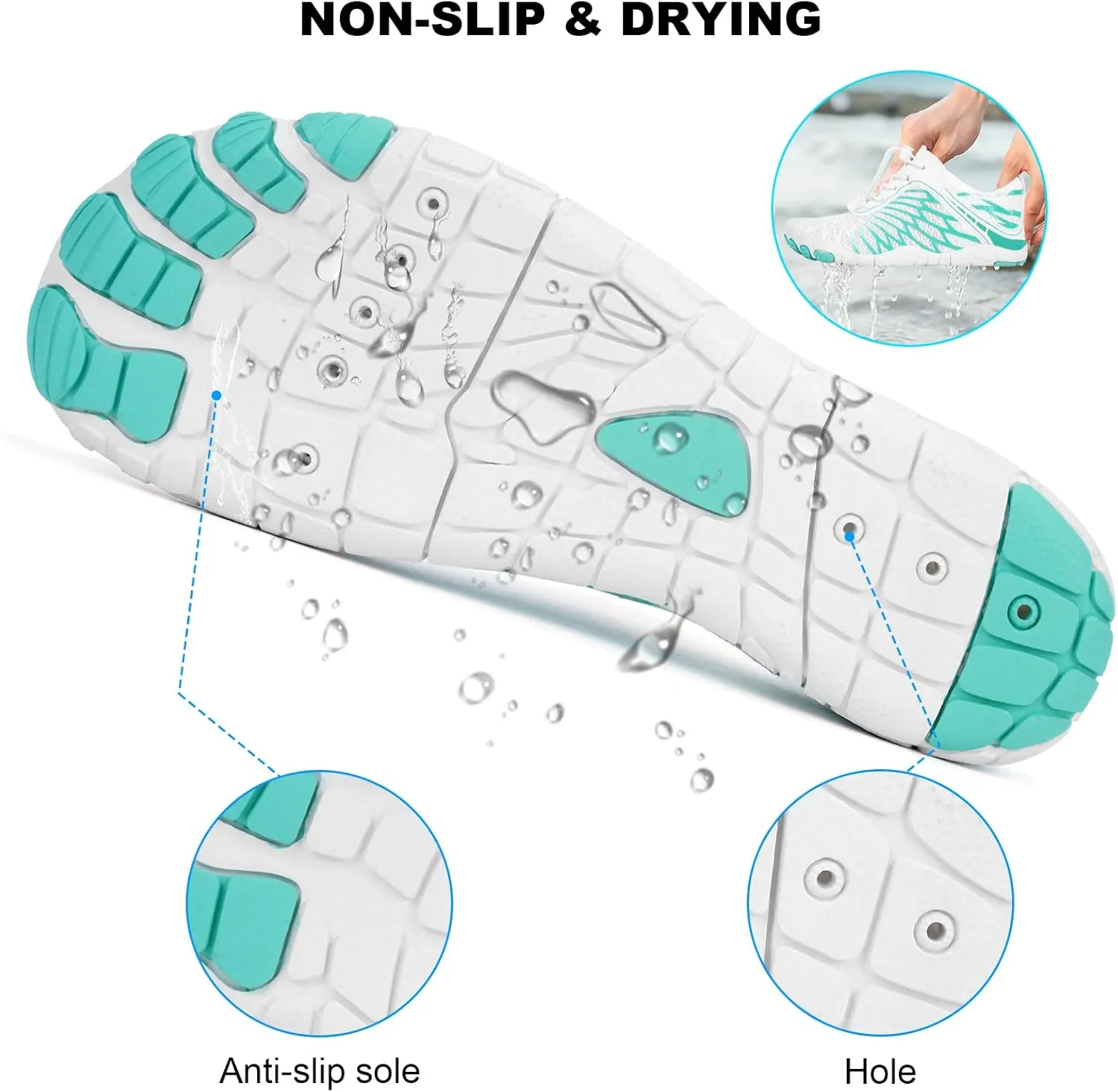 Hike Barefoot Shoes Women Men Non-Slip Healthy Breathable Fashion Trail Running Womens Mens Wide Toe Zero Drop Water Shoe