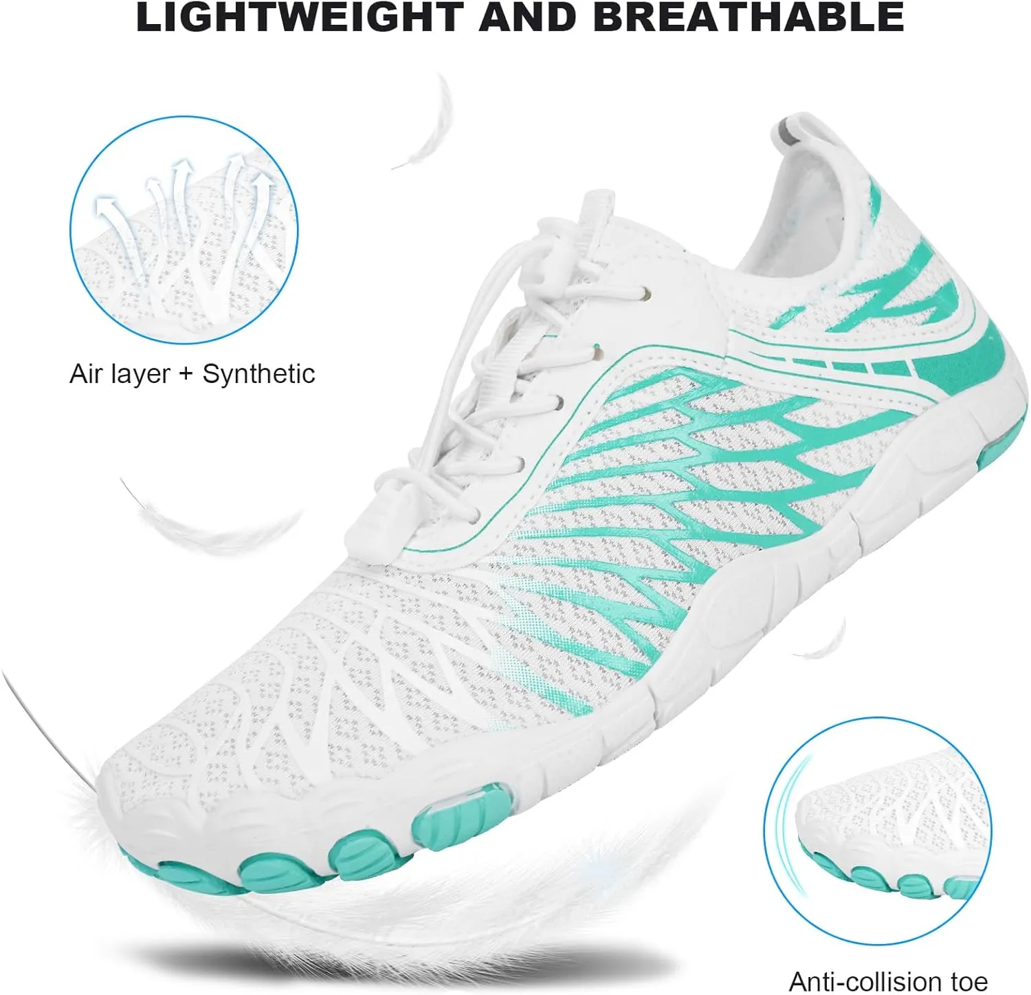 Hike Barefoot Shoes Women Men Non-Slip Healthy Breathable Fashion Trail Running Womens Mens Wide Toe Zero Drop Water Shoe
