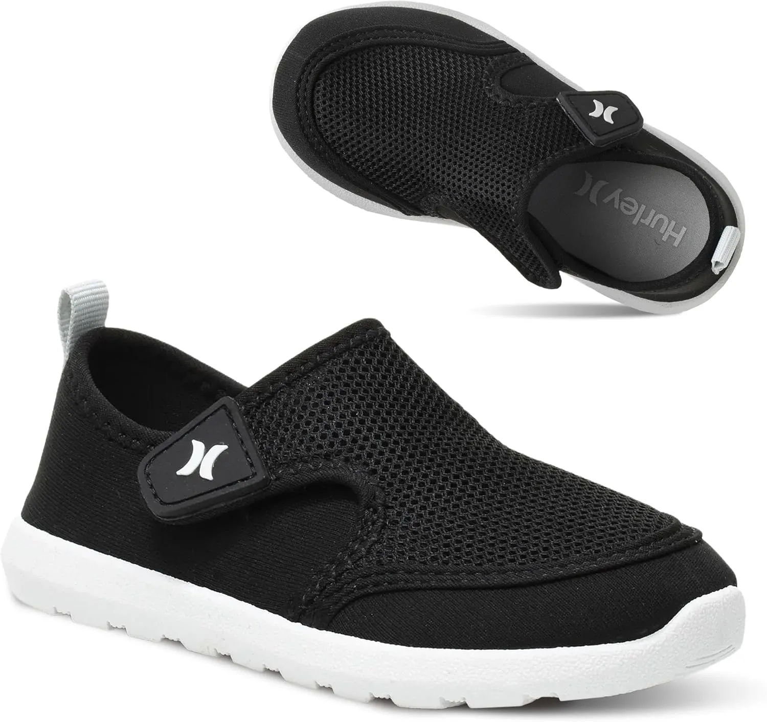 Hurley Kids Toddler Water Shoes Spence- Quick-Dry Water Shoes for Boys and Girls, Lightweight, Easy Slip-On with Adjustable Upper - for Beach, Water Play and Pool Fun