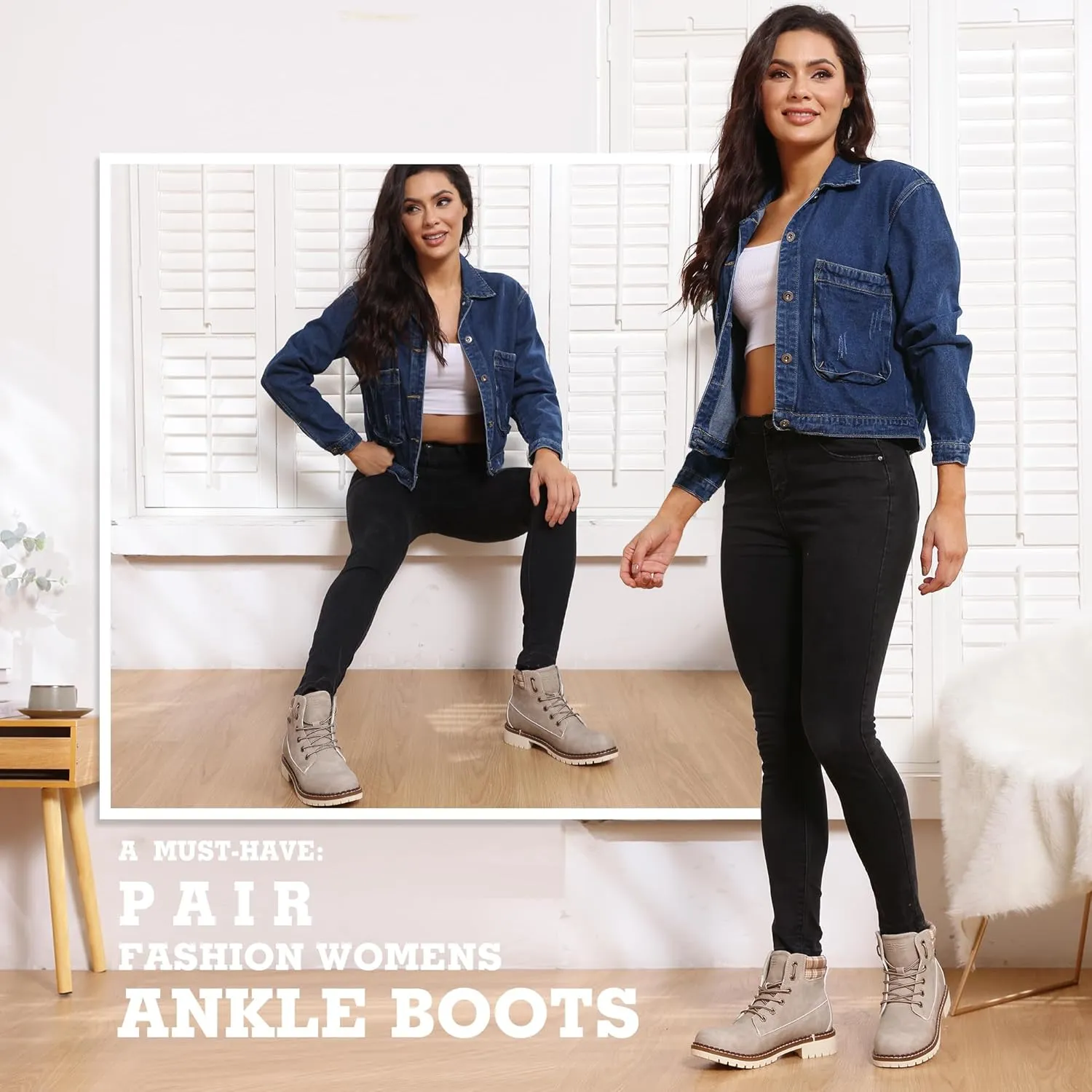 Kkyc Womens Hiking Boots Outdoor Non Slip Casual Boot