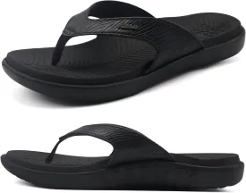 KuaiLu Flip Flops For Women Ladies Orthotic Yoga Mat Cushion Sandals Dressy Womans Lightweight Summer Slip On Beach Thong Sandles with Comfortable Arch Support (US Size 5-12)