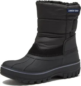 Lands' End Flurry Max Waterproof Kids Snow Boots - Insulated Warm Fleece Lined Winter Boots for Toddlers, Girls & Boys Size 10 to 7