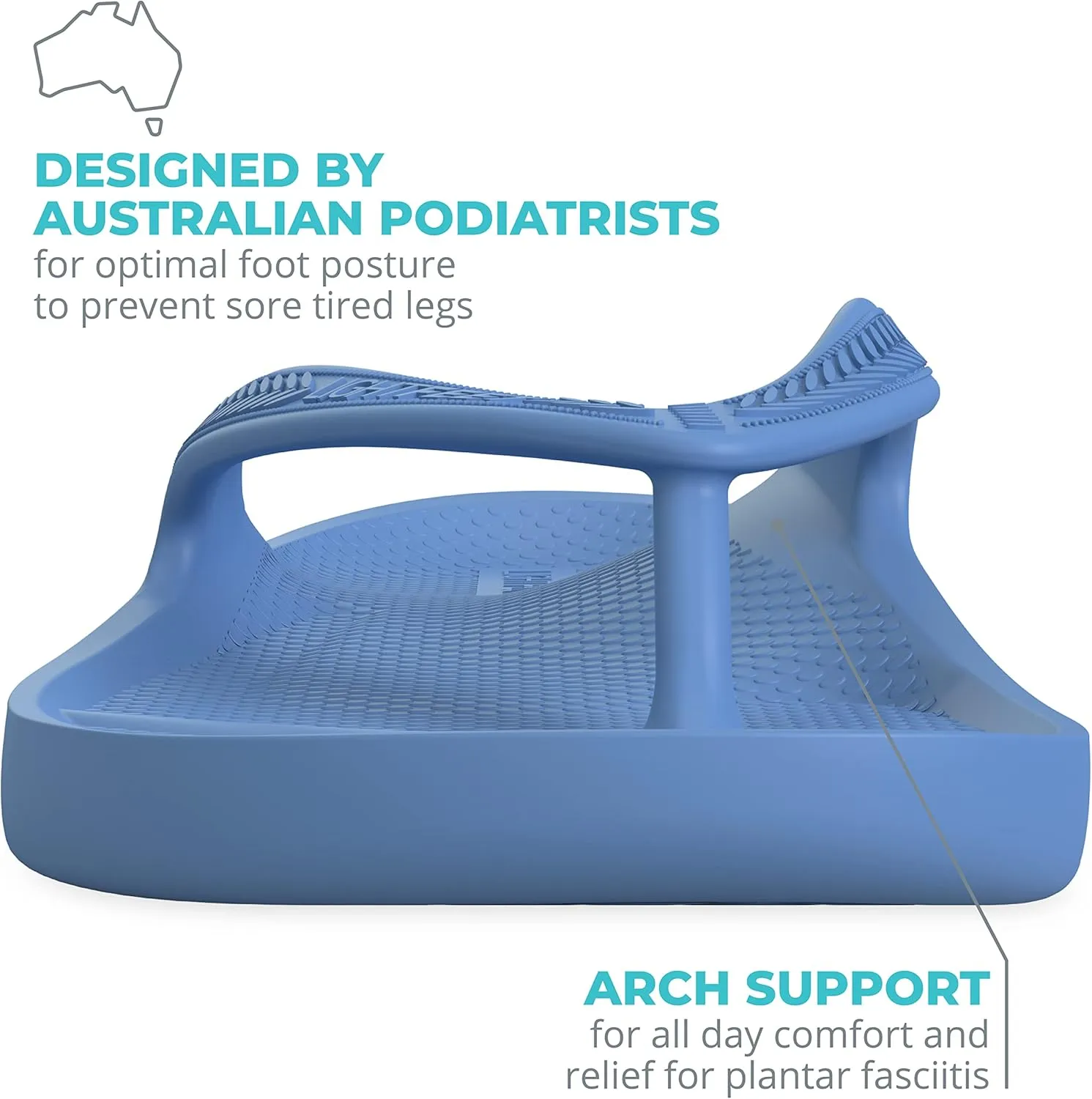 LightFeet Arch Support Flip Flops  Australian Podiatrists Designed FlipFlops for Women & Men Prevent Tired Aching Legs | Unisex Orthotic Plantar Fasciitis Flip Flops Made From Recycled Materials