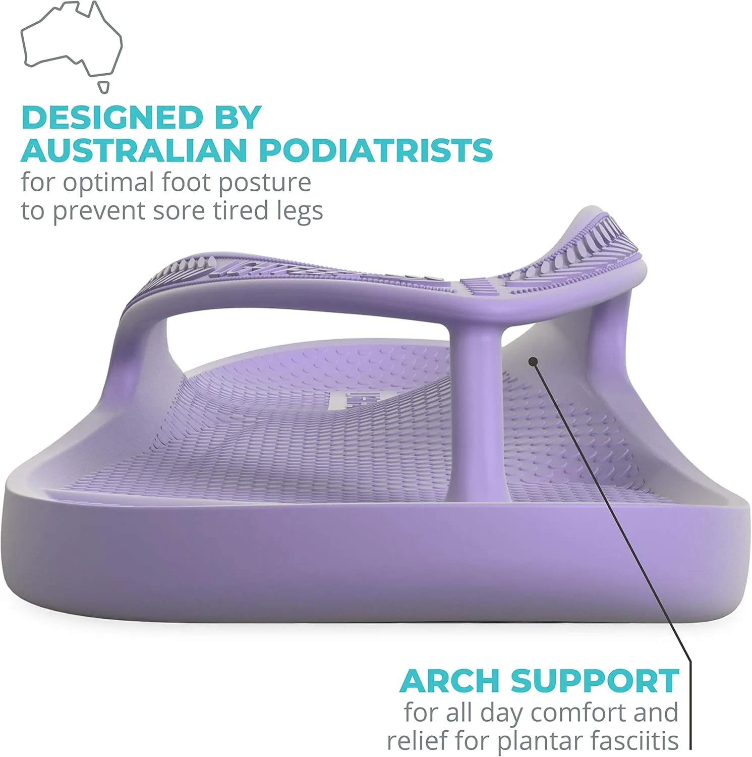 LightFeet Arch Support Flip Flops  Australian Podiatrists Designed FlipFlops for Women & Men Prevent Tired Aching Legs | Unisex Orthotic Plantar Fasciitis Flip Flops Made From Recycled Materials