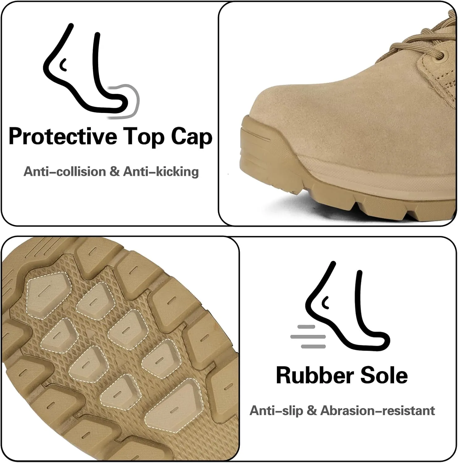 Lightweight Tactical Military Boots for Men Breathable Army Combat Police Boots for Work Motorcycle