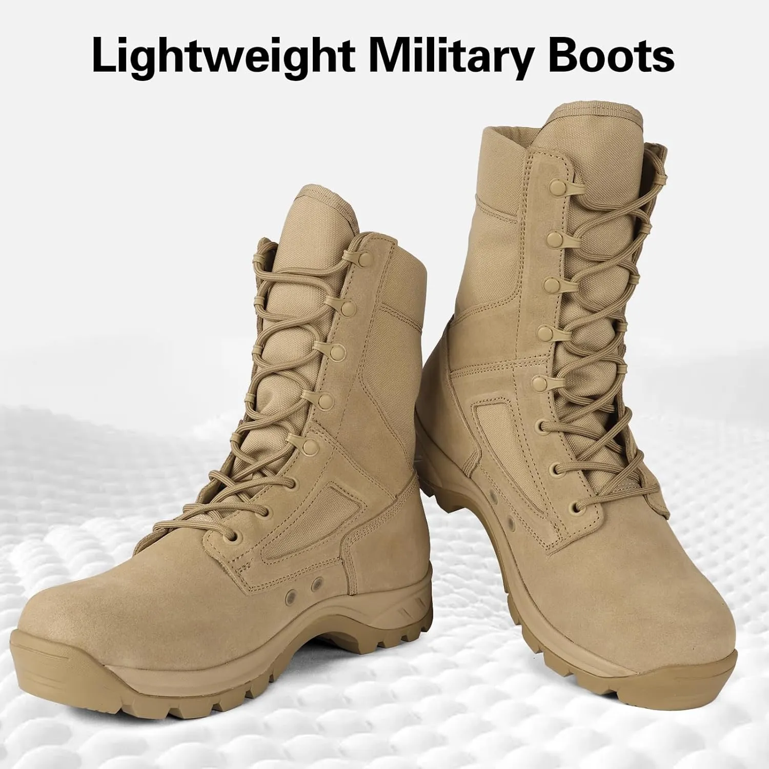 Lightweight Tactical Military Boots for Men Breathable Army Combat Police Boots for Work Motorcycle