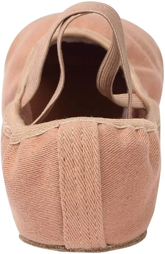 Linodes Dance Shoes for Girls Stretch Canvas Split Sole for Women