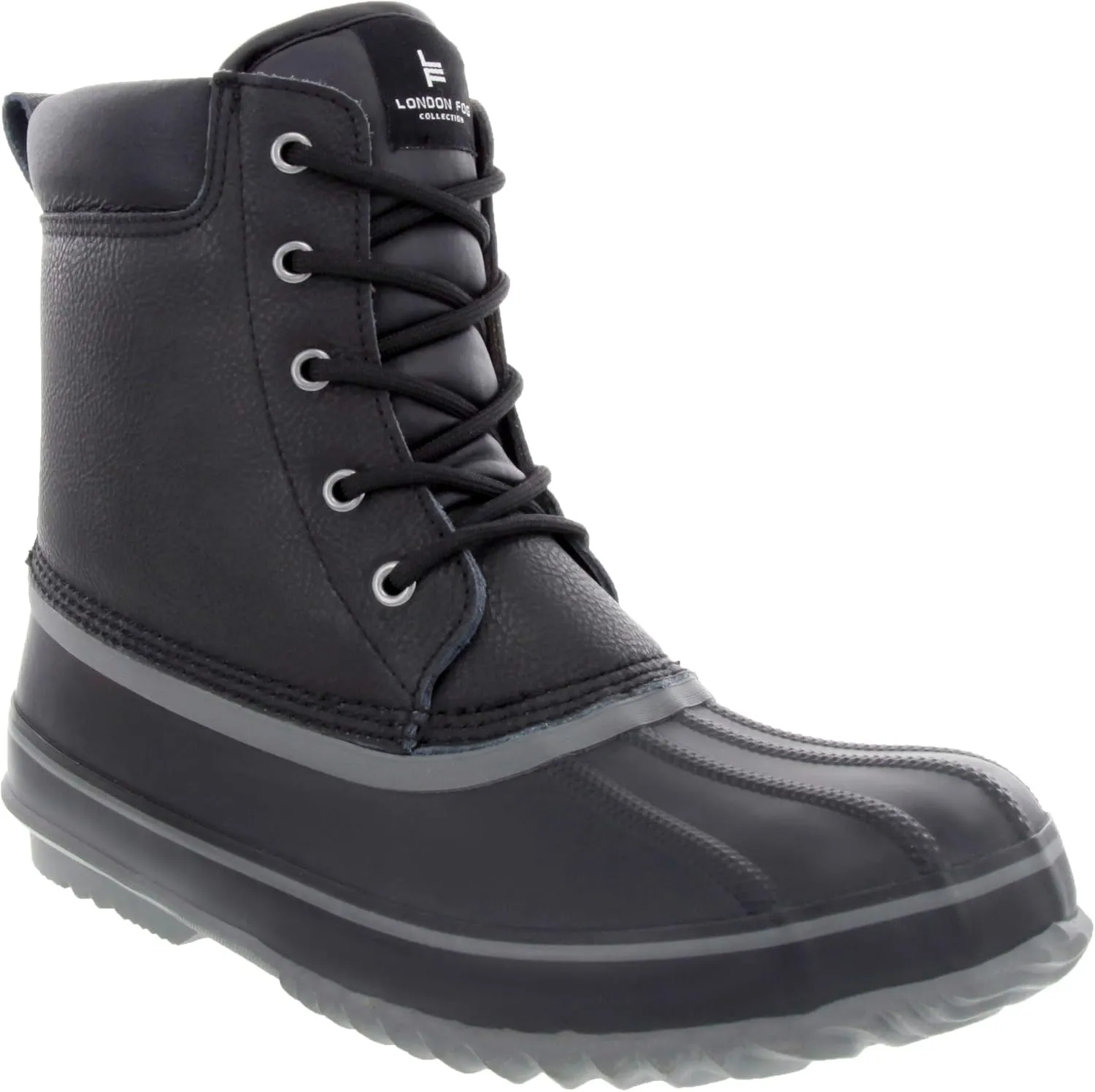 LONDON FOG Mens Ashford Waterproof and Insulated Duck Boot
