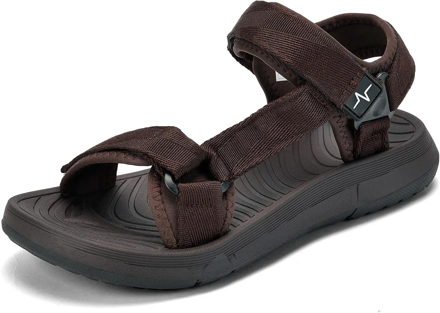 Mens Hiking Sandals with Arch Support - Cushion Sport Athletic Walking Sandles Outdoor Summer Comfortable Casual Waterproof Beach Water Sandal for Wide Feet