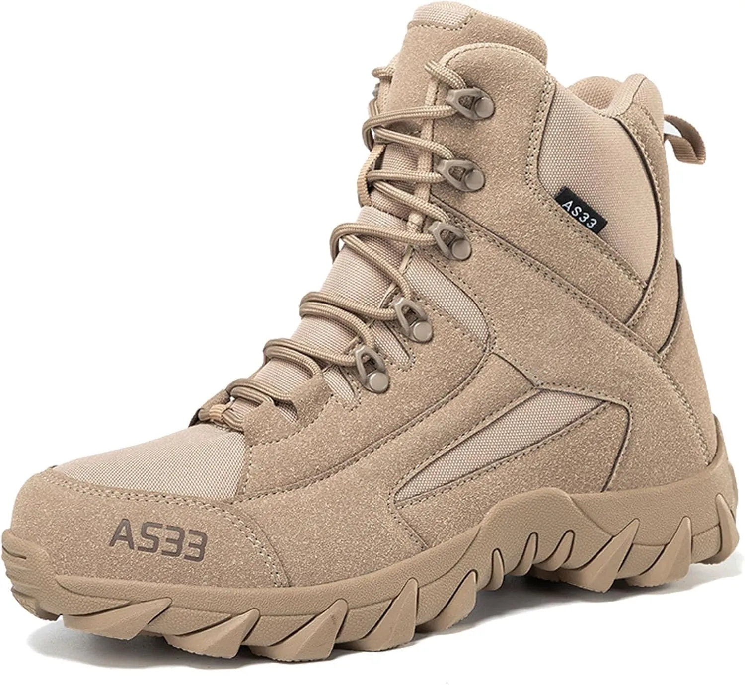 Men's Military Hiking Boots 6 Inches Work Boots Desert Boots lightweight Tactical Combat Boots