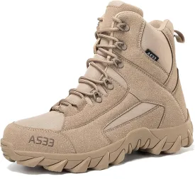 Men's Military Hiking Boots 6 Inches Work Boots Desert Boots lightweight Tactical Combat Boots