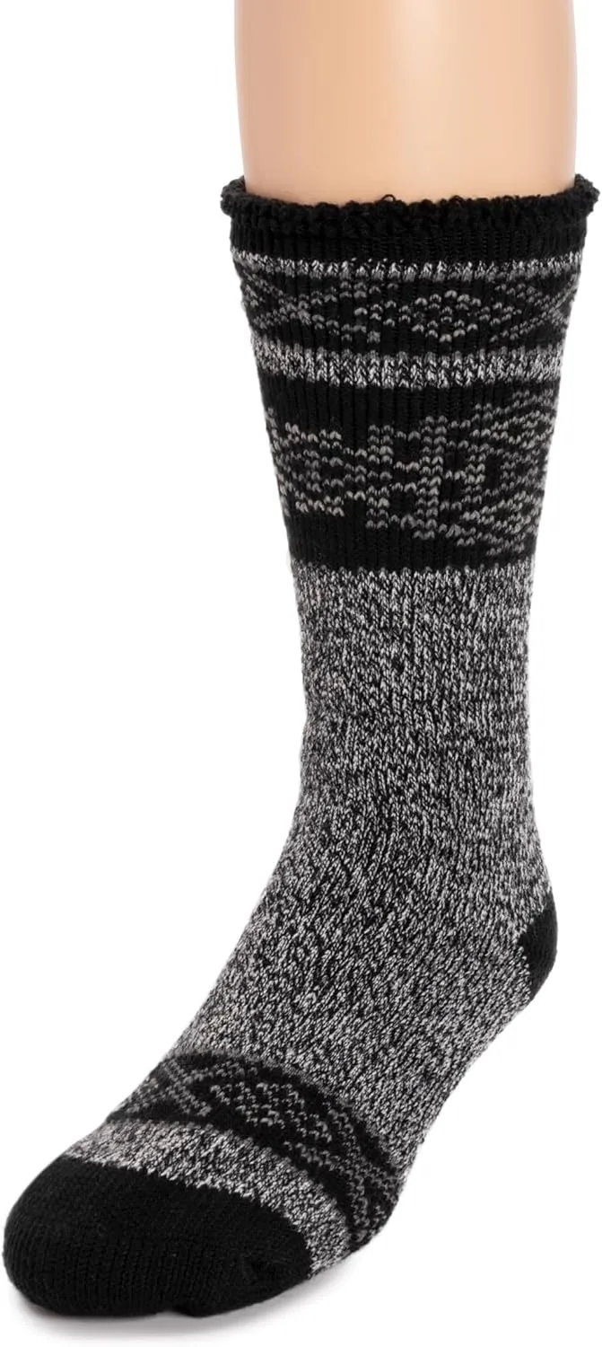 MUK LUKS Men's 1pk Heat Retainer Sock