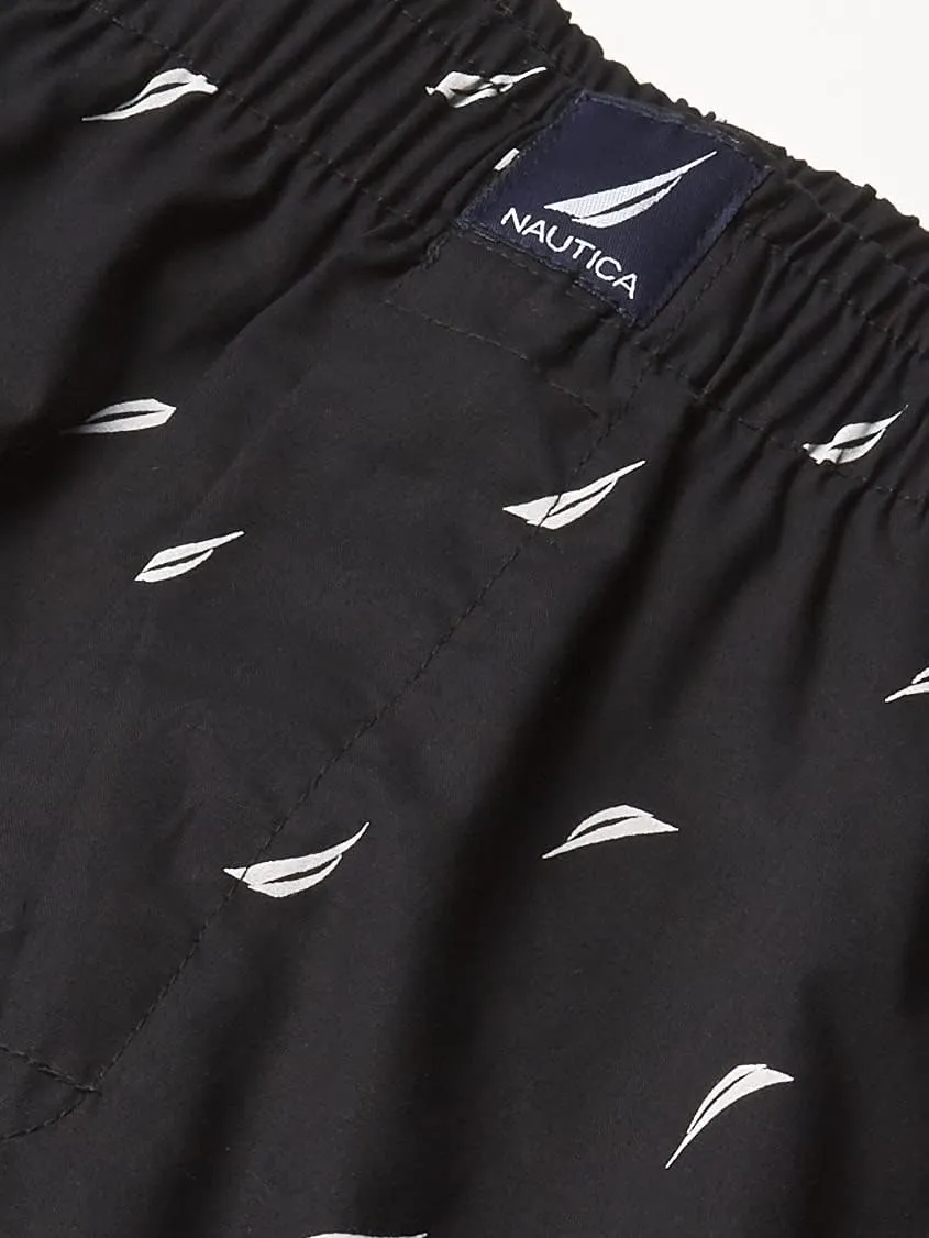 Nautica Men's Cotton Woven 3 Pack Boxer