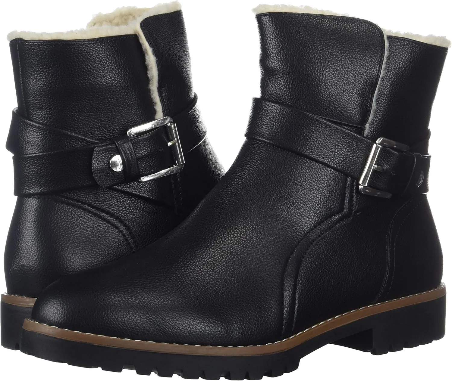 Nautica Women's Winter Boots - Ladies Faux Fur Lined Mid Calf Zipper Snow Riding Shoes