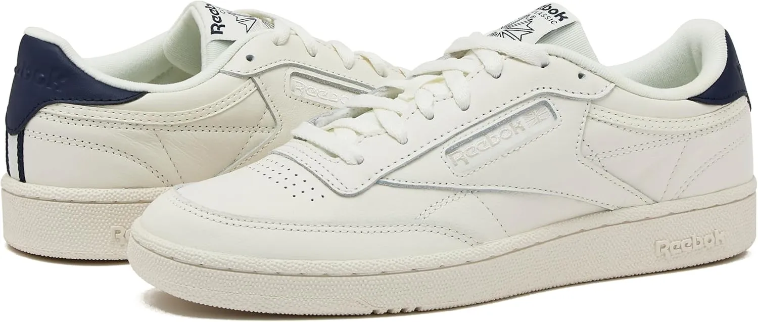 Reebok Men's Club C 85 Tennis Shoes, Casual Fashion White Sneakers