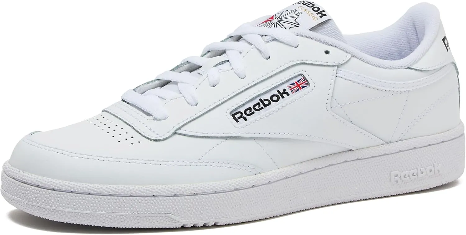 Reebok Men's Club C 85 Tennis Shoes, Casual Fashion White Sneakers