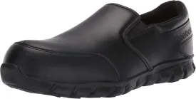 Reebok Men's Rb4036 Sublite Cushion Work Safety Athletic Slip-on Composite Toe Shoe Black
