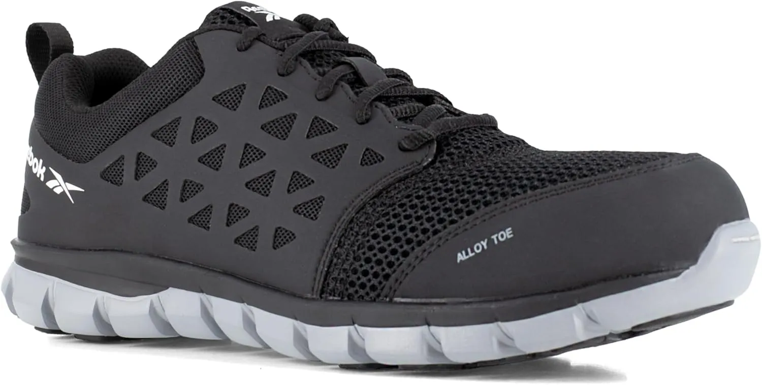 Reebok Work Men's Rb4041 Sublite Cushion Safety Toe Athletic Work Shoe Black