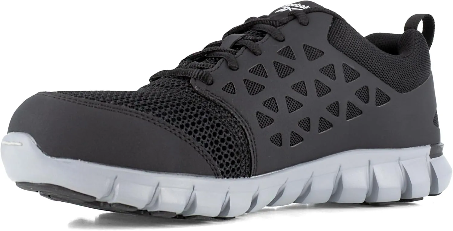Reebok Work Men's Rb4041 Sublite Cushion Safety Toe Athletic Work Shoe Black
