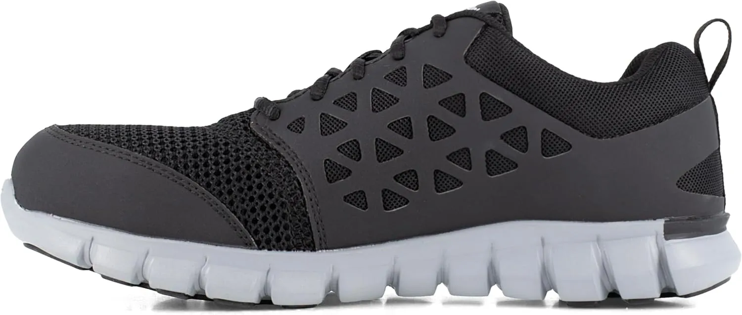 Reebok Work Men's Rb4041 Sublite Cushion Safety Toe Athletic Work Shoe Black