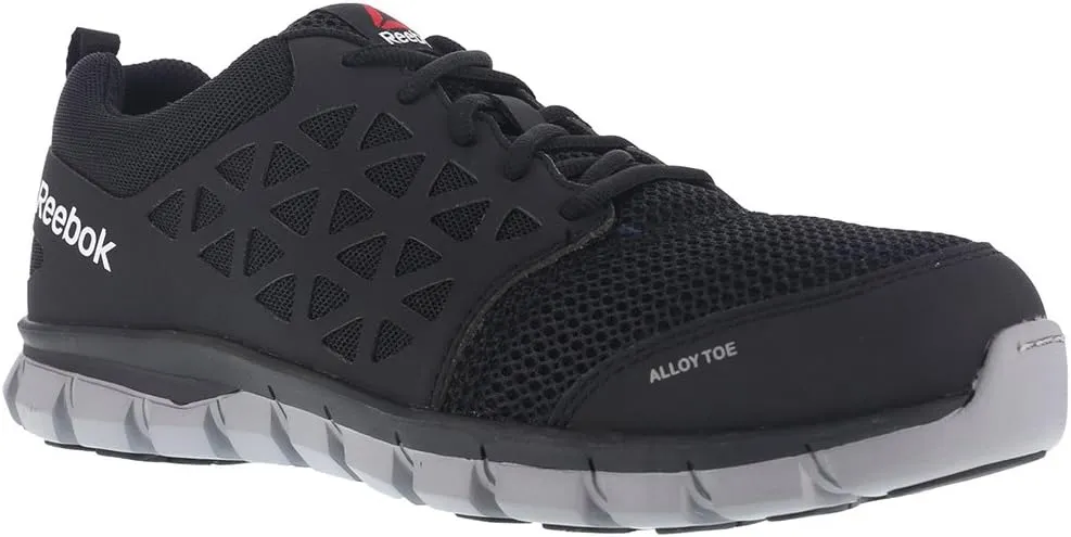 Reebok Work Men's Rb4041 Sublite Cushion Safety Toe Athletic Work Shoe Black