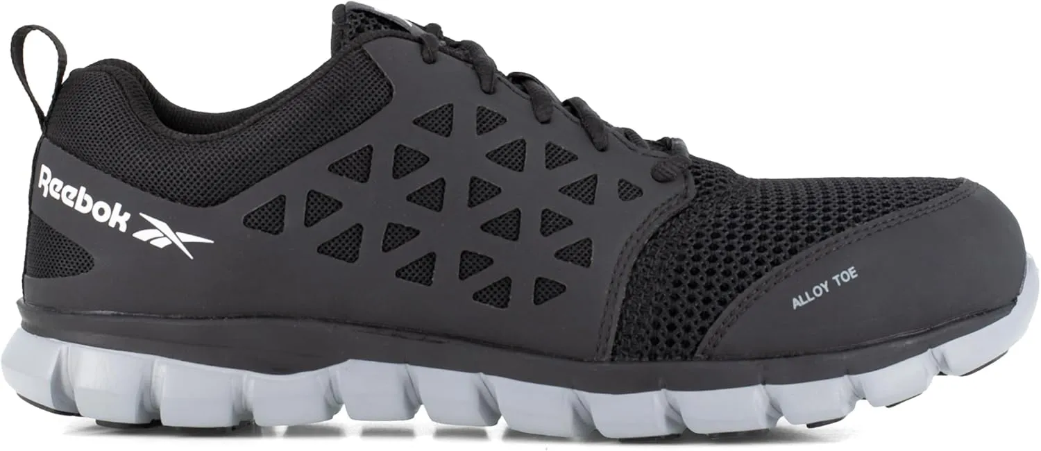 Reebok Work Men's Rb4041 Sublite Cushion Safety Toe Athletic Work Shoe Black