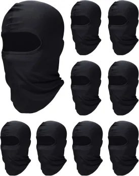 SATINIOR 9 Pcs Ski Mask for Men Full Face Cover UV Sun Protection Cooling Balaclava Neck Gaiter Clothing Scarf Bandana