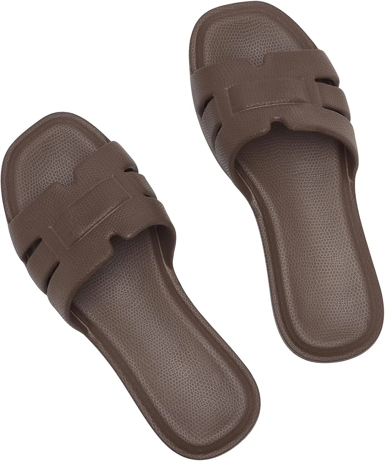 Slides for Women Comfortable Open Toe Shower Slippers Waterproof Slide Sandals Indoor and Outdoor