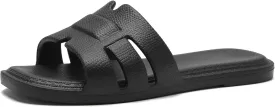 Slides for Women Comfortable Open Toe Shower Slippers Waterproof Slide Sandals Indoor and Outdoor