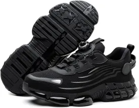 Steel Toe Shoes for Men Women Lightweight, Steel Toe Sneakers for Men Women Work Wide, Safety Air Cushioned Shoes