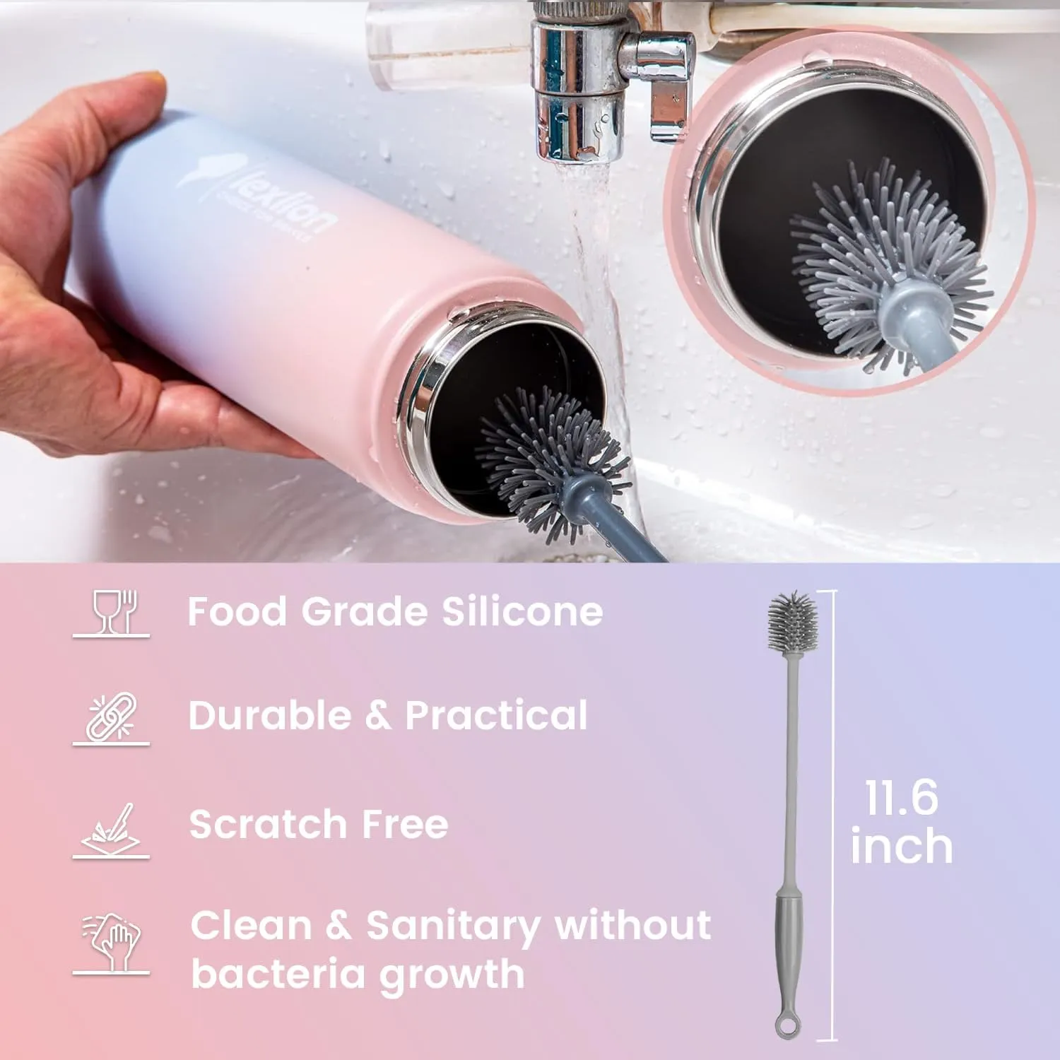 Tea Infuser Bottle - Fruit Infuser Water Bottle 22 Oz, Triple Walled Insulated Stainless Steel Bottle, Thermal Leaf, Silicone Sleeve, 3 Lids Leakproof, Metal Mug Gallon