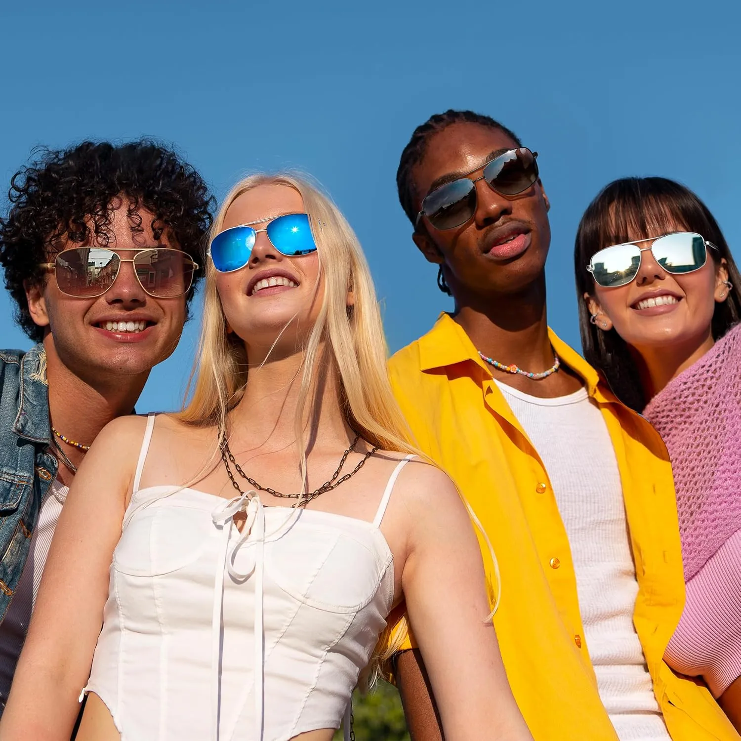 URUMQI Polarized Aviator Sunglasses for Men Women,UV400 Protection Lens, Ultra Lightweight Pilot Sun Glasses for Driving Golf