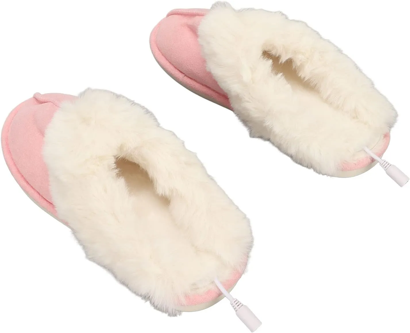 Women Heating Electric Heating Feet Warmer Boots, Slipper USB Heating Pads Rechargeable Plush Pink USB Electric Heating Pad Winter Office Outdoor Heating Shoes Foot Warmer Electric Heated Slippers